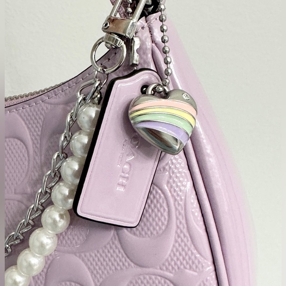 COACH Teri Signature Shoulder Bag/Crossbody (Purple) - Picture 5 of 12